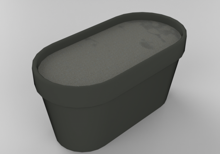 3D Benches - Rectangular Vase for flowers and plants - ACCA...