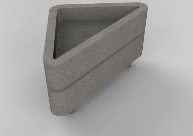 3D Sitzbänke und Pflanzengefäße - Bodenvase - ACCA software