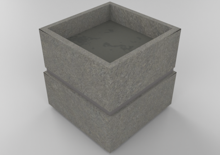 3D Benches - Wooden floor planter for gardens and terraces...