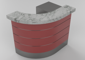 Banconi 3D - Bancone angolo destro 140x90cm