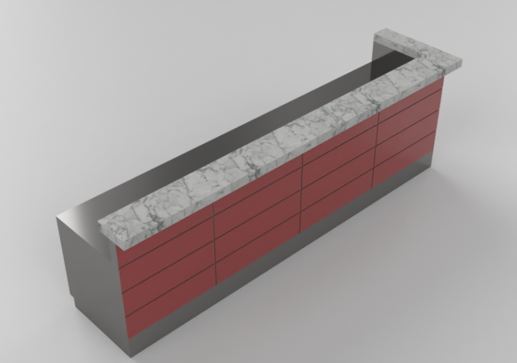 Barras 3D - Barra linear 380x900cm - ACCA software
