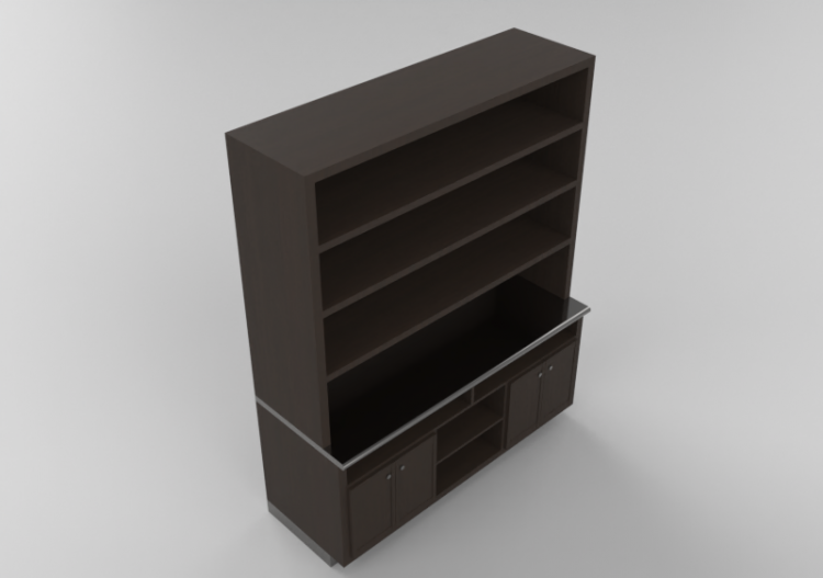 3D Counter Desks - Linear Counter 200x250cm - ACCA software