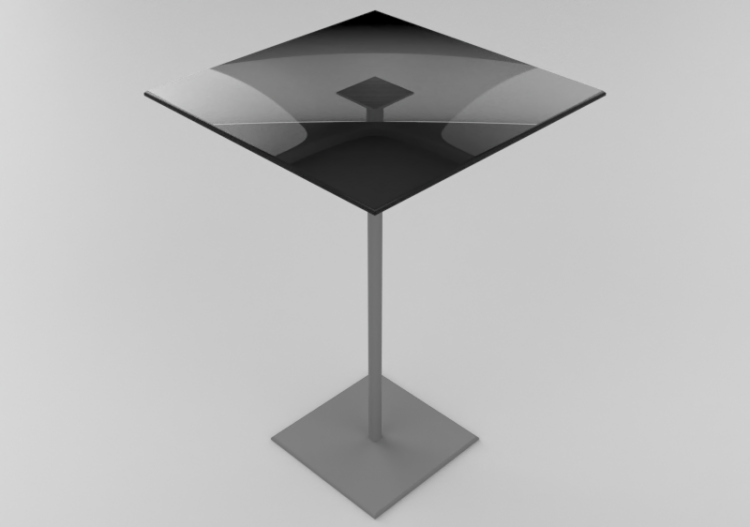 3D Tischchen - Quadratischer Tisch - ACCA software