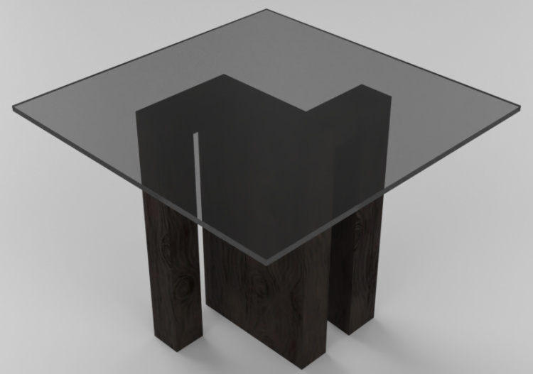 Mesitas 3D - Mesa cuadrada - ACCA software