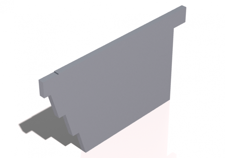 Chiusura per Grondaia [Profilo 01] 150x210mm - ACCA...