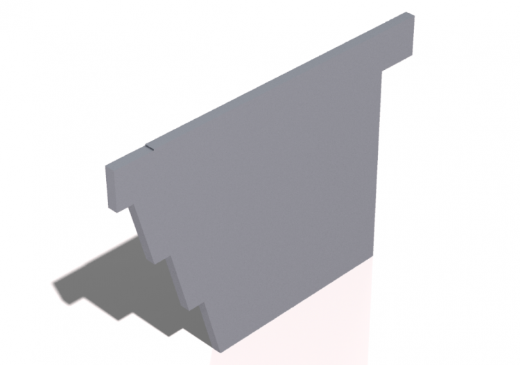 Chiusura per Grondaia [Profilo 01] 200x200mm - ACCA...