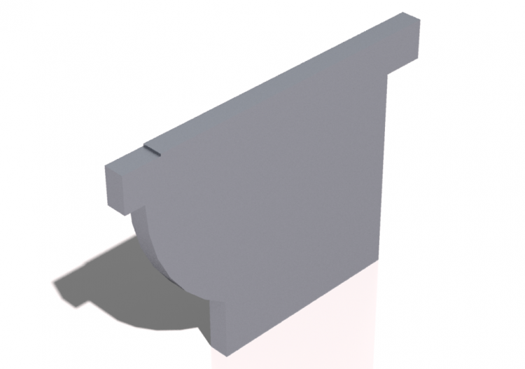 Chiusura per Grondaia [Profilo 02] 100x100mm - ACCA...
