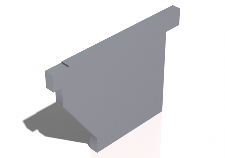 Chiusura per Grondaia [Profilo 03] 100x100mm - ACCA...