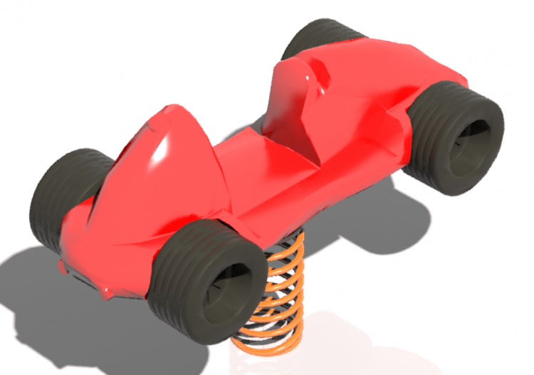 3D Playgrounds - Playground polyethylene spring toy -...