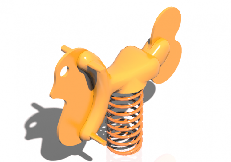 3D Playgrounds - Playground polyethylene spring toy -...