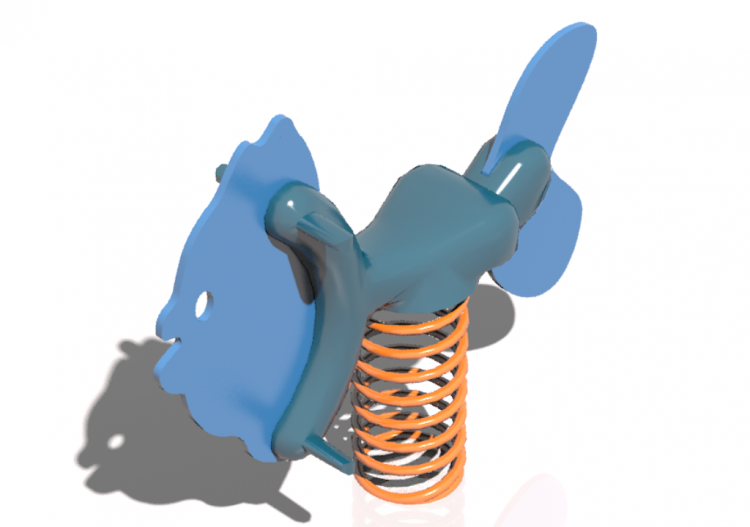 3D Playgrounds - Playground polyethylene spring toy -...
