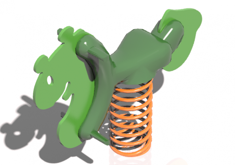 3D Playgrounds - Playground polyethylene spring toy -...