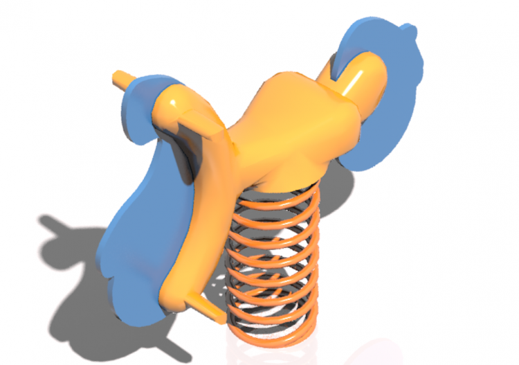 3D Playgrounds - Playground polyethylene spring toy -...