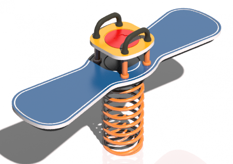 3D Playgrounds - Playground polyethylene spring toy -...