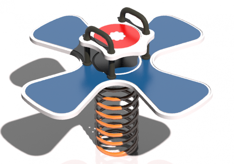 3D Playgrounds - Playground polyethylene spring toy -...