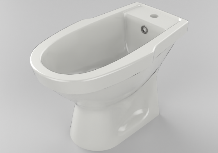 Bidê 3D - Bidé de piso - ACCA software
