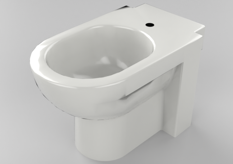 Bidê 3D - Bidé de piso - ACCA software