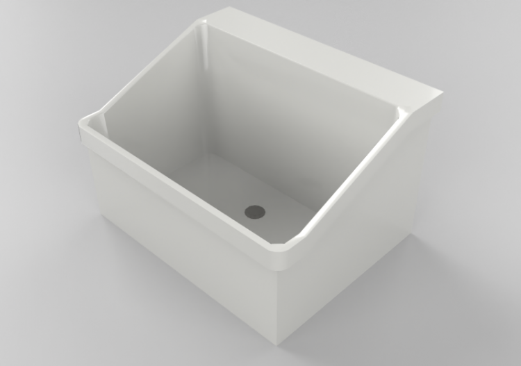 3D Sinks - Suspended bathroom sink 70x55cm - ACCA software