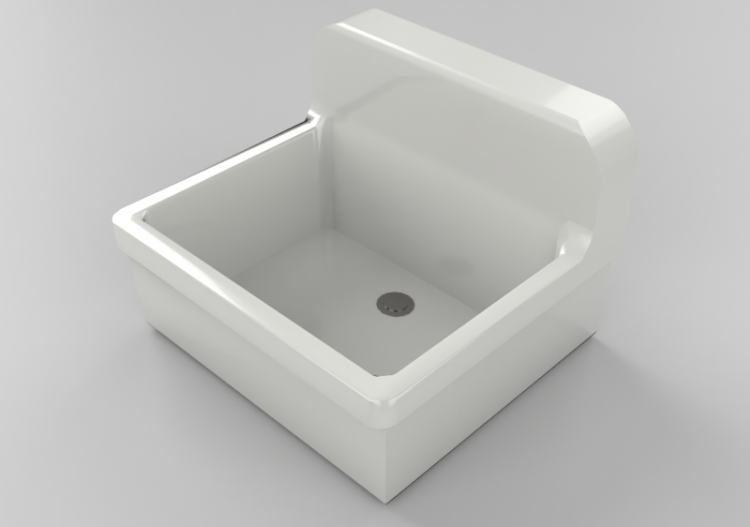 3D Sinks - Suspended bathroom sink 60x55cm - ACCA software