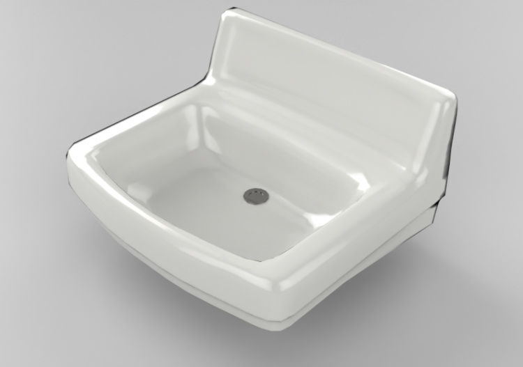 3D Sinks - Suspended bathroom sink 50x45cm - ACCA software