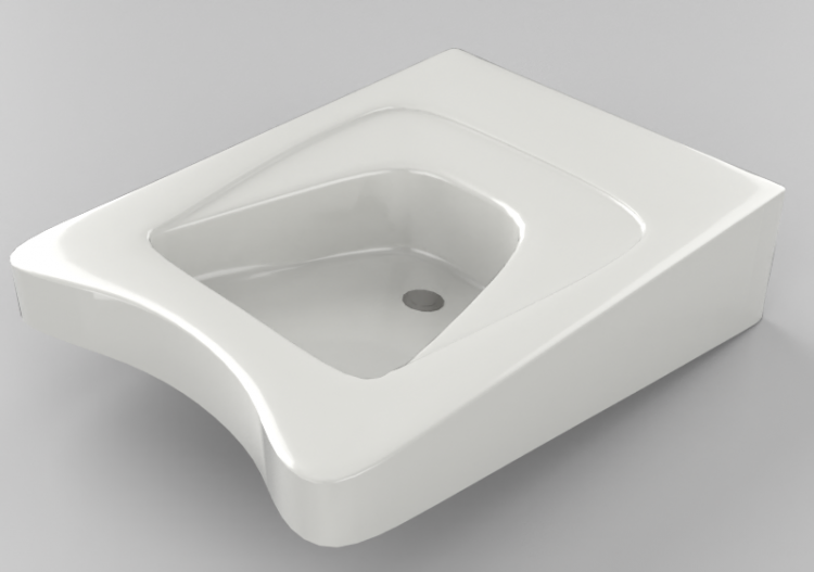 3D Sinks - Suspended bathroom sink 50x70cm - ACCA software