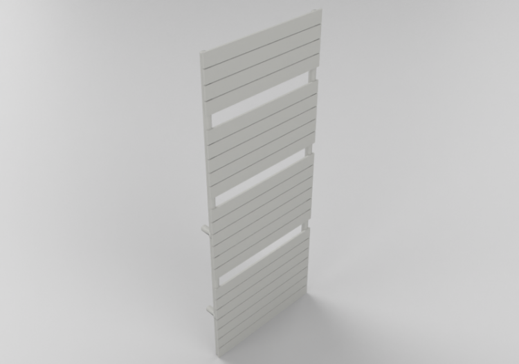 Radiator and fan coil units 3D - Heated towel rack 185x75cm...