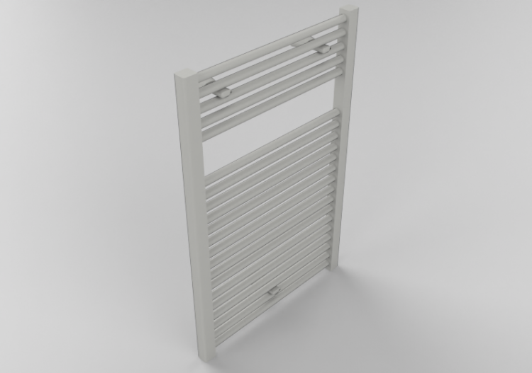 Radiator and fan coil units 3D - Heated towel rail 75x50cm...