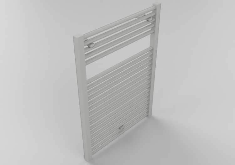 Radiator and fan coil units 3D - Heated towel rack 75x55cm...