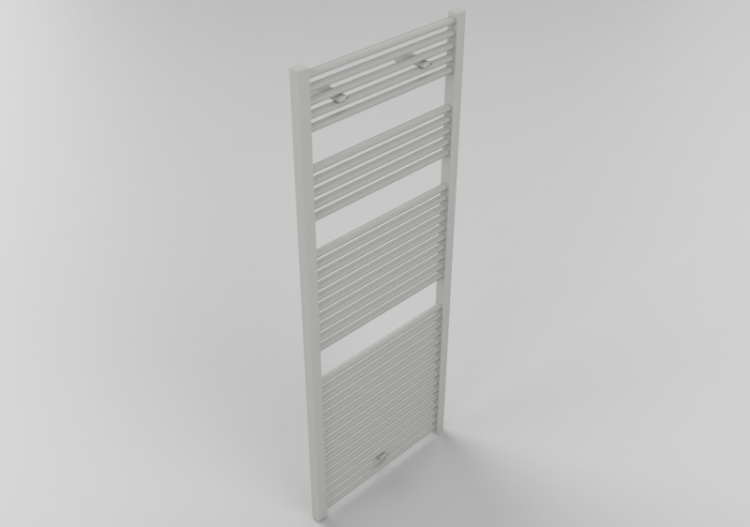 Radiator and fan coil units 3D - Heated towel rail 140x55 -...