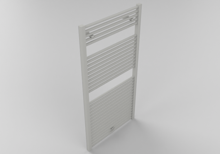 Radiator and fan coil units 3D - Heated towel rack 115x60cm...