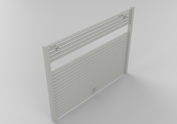 Radiator and fan coil units 3D - Heated towel rail 75x100cm...