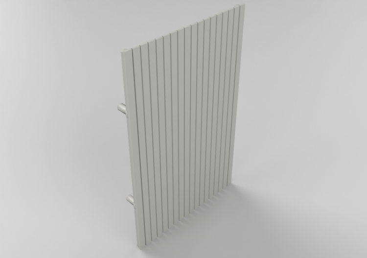 Radiator and fan coil units 3D - Heated towel rail 120x75cm...