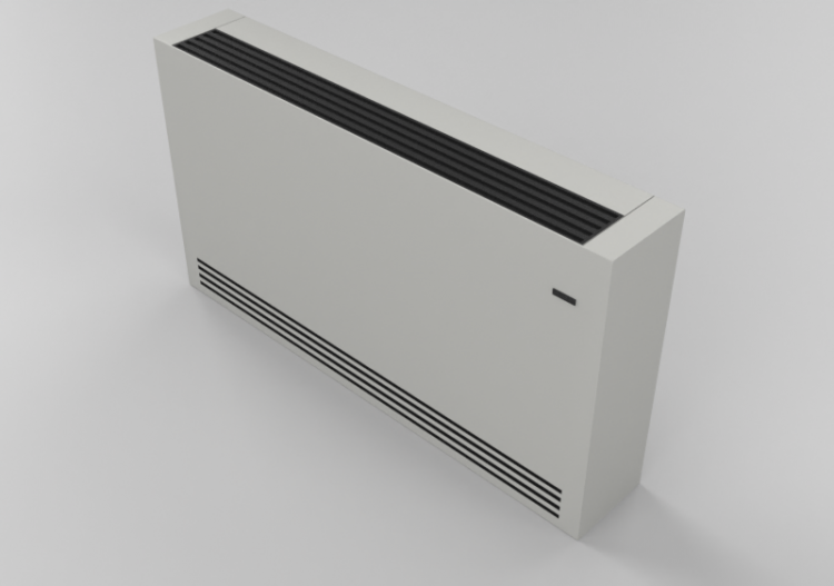 Radiador e Ventiloconvectores 3D - Termoconvector de parede...