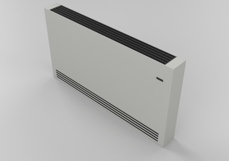 Radiator and fan coil units 3D - Wall mounted convector...