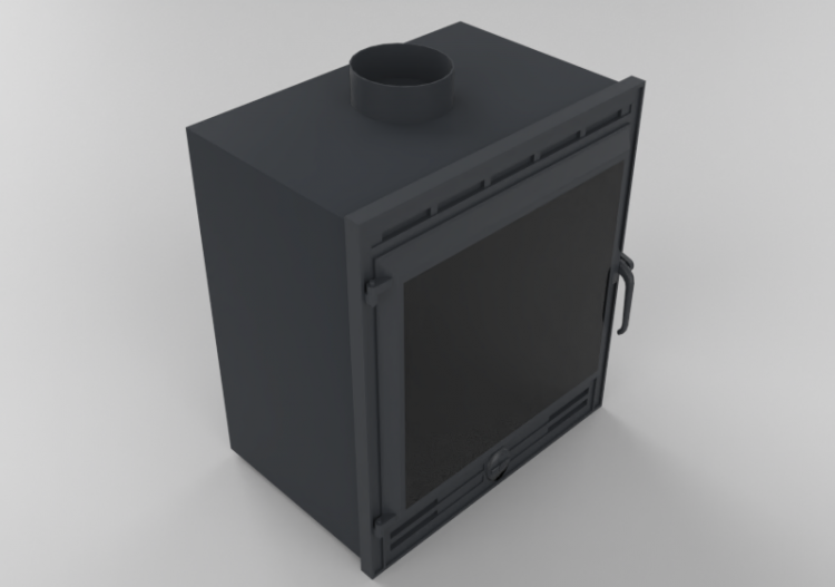 3D Boiler - Wood Burning Fireplace - Solzaima – Flama 70 -...