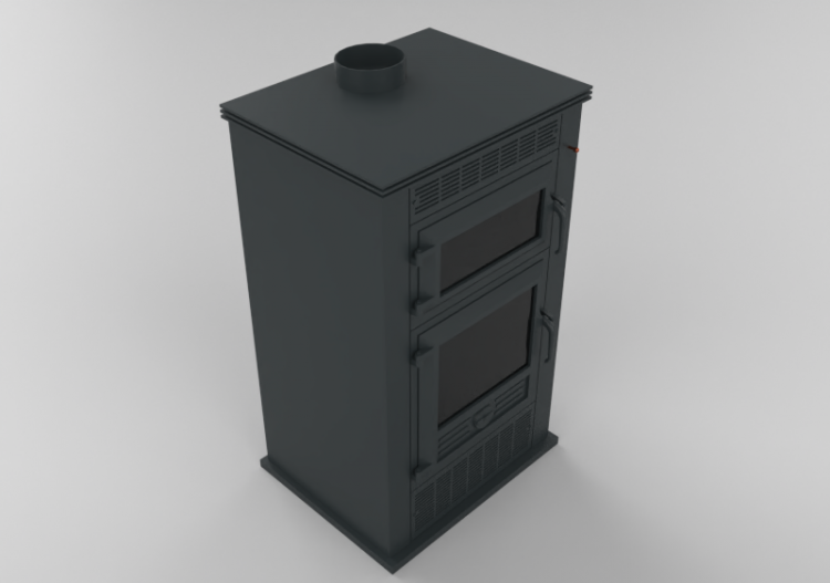 3D Boiler - Wood stove - Solzaima – M12F - ACCA software