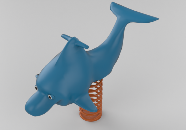 3D Playgrounds - Playground polyethylene spring toy -...
