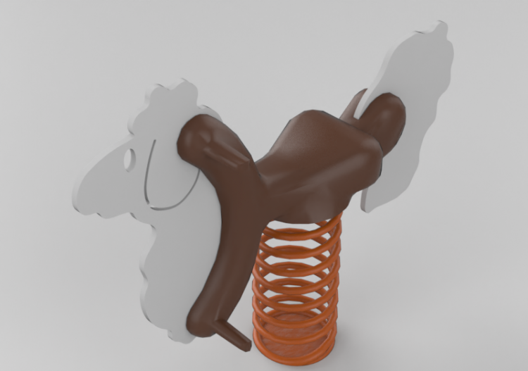 3D Playgrounds - Playground polyethylene spring toy -...