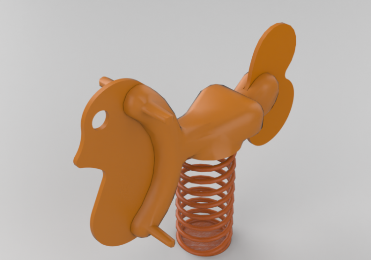 3D Playgrounds - Playground polyethylene spring toy -...
