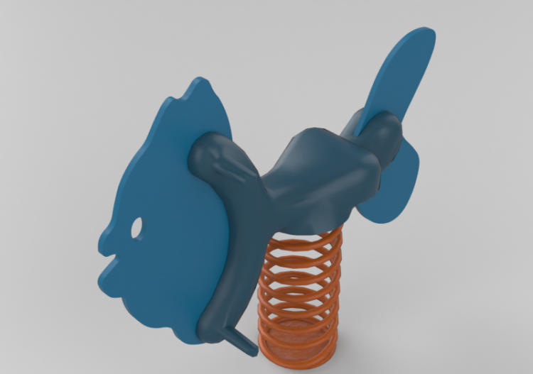 3D Playgrounds - Playground polyethylene spring toy -...