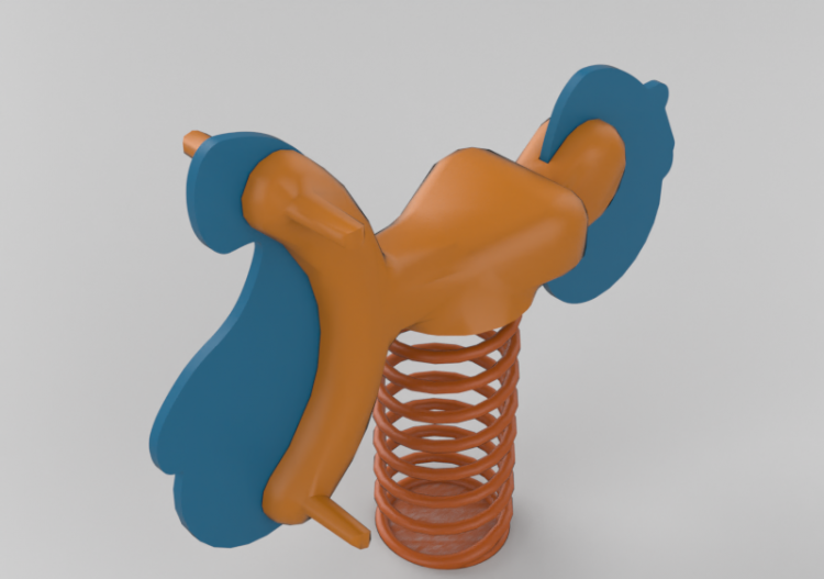 3D Playgrounds - Playground polyethylene spring toy -...