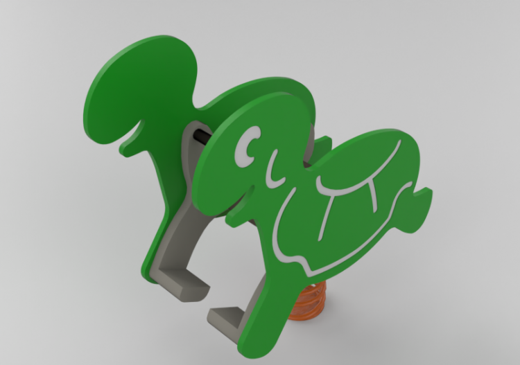 3D Playgrounds - Playground polyethylene spring toy -...