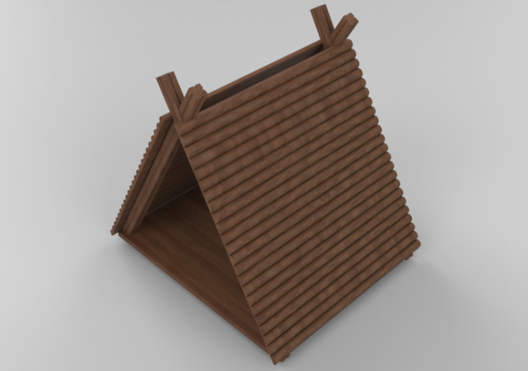 Áreas de recreação 3D - Casinha tende - Holzhof - TENDA...
