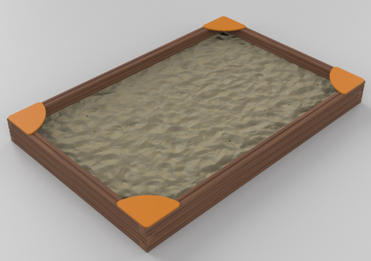 Parco giochi 3D - Sabbiera 300x200cm - Holzhof - SABBIERA...