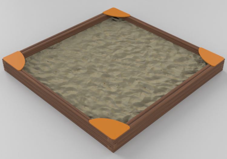Parque Juegos 3D - Arenero 200x200cm - Holzhof - ARENERO...