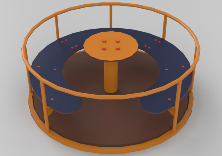 3D Playgrounds - Roundabout 160x70cm - Holzhof –...
