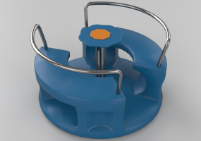 3D Playgrounds - Roundabout 120x76cm - Holzhof – POLYETHYLENE ROUNDABOUT XCG120