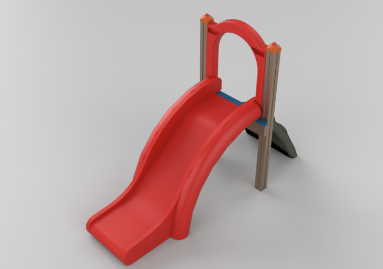 3D Playgrounds - Slide Toy 238x88cm - Holzhof – SLIDE XRE85...
