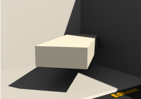 3D Schwelle - Base [R] 150x60mm