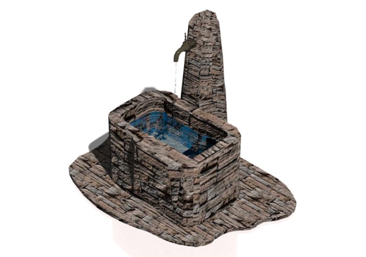 配饰 - Garden Fountain with rusty tap - ACCA software